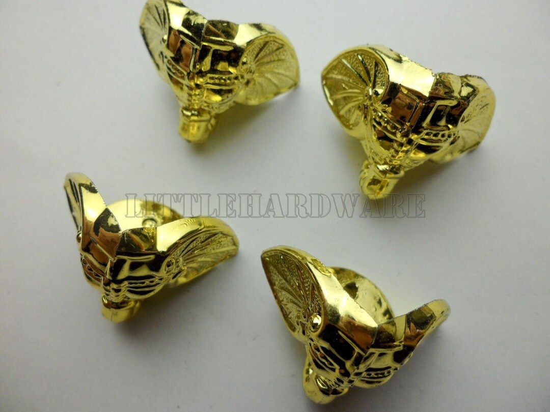 20 Pcs 30mm X22mm Plastic Made Golden Color Box Feet / Box Legs ...