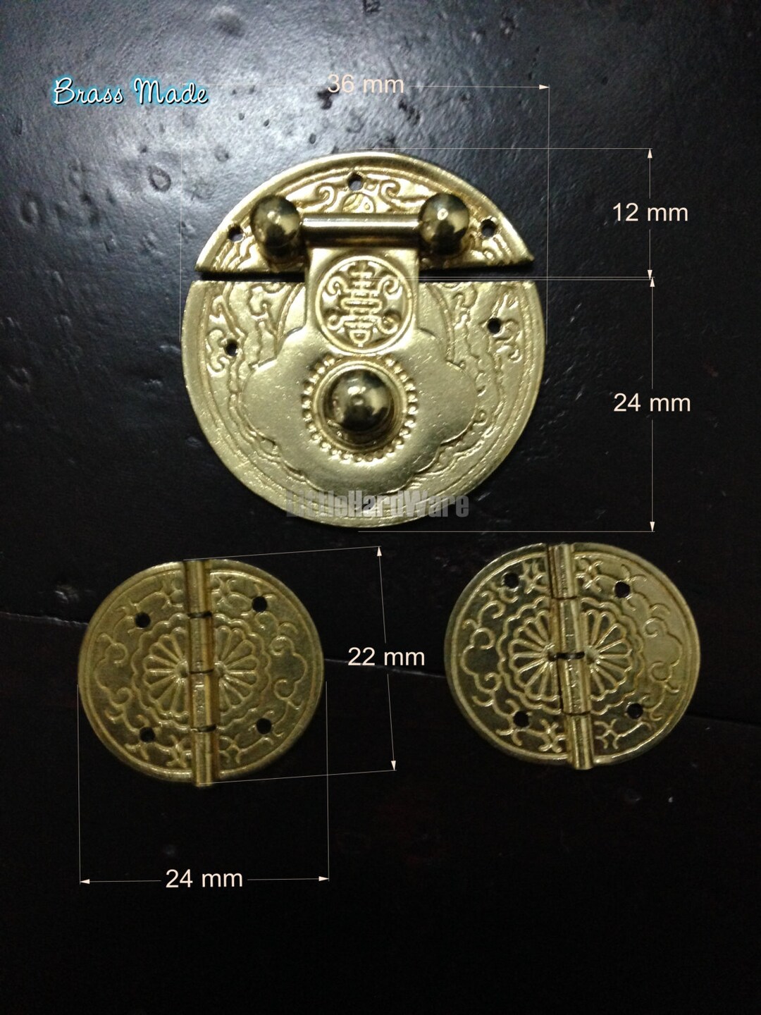 Solid Brass Made One Set Highgrade Brass Box Hardware / Etsy