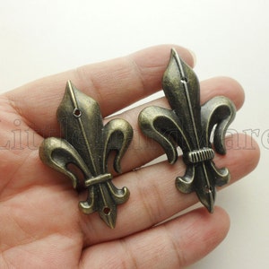4 pcs two size bronze color decorative corner bracket for chest case box #CB0142