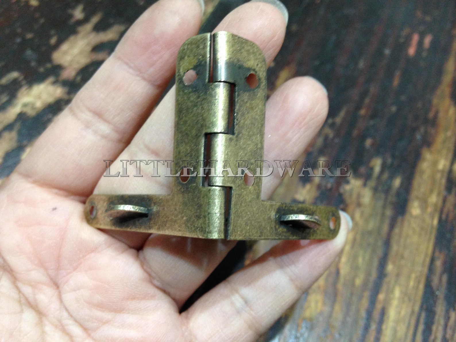 A Pair of Antique Brass Color Rustic Brass Hingesparliament Etsy