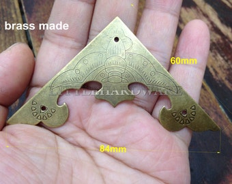 4Pcs 60mmx60mm "bat" Antique brass ornate brass corner/solid brass corner/brass corner bracket/decorative corners/metal corners