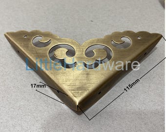 2 pcs brass corners/corner bracket/decorative corners 115 mm length