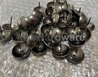 20 Pcs 16mmX20mm/25mmX25mm Gray-black color round head Upholstery Decorative Nails/tacks