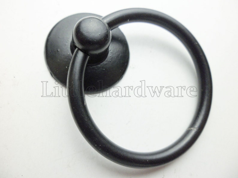 2 Pcs 52MM X 43MM vintage black Roman palace ring Pulls drawer handles drawer knobs vintage drawer pulls furniture hardware