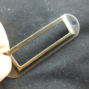10 peças 70mm x 21mm porta-cartões de cor de latão antigo/suportes de etiquetas/quadros de etiquetas dp0115