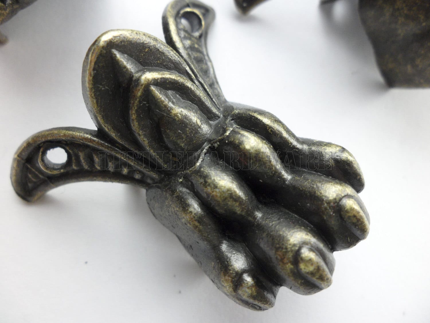 4pcs 43mmX34mm vintage Ancient Behemoth metal box Feet/ box Etsy