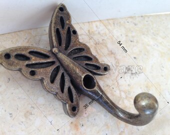 1 pc 54mmX35mm bronze color furniture hardware hook with enough screws