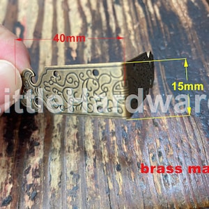 4 pcs 40mm x 15mm brass made decorative corner bracket for small box #CB0206