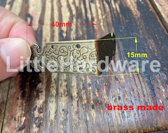 4 pcs 40mm x 15mm brass made decorative corner bracket for small box #CB0206
