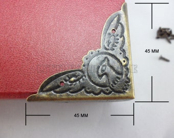 4PCS 45mm bronze color Decorative Corner Bracket #CB0007