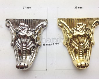 4pcs "Pharaoh's mask " metal box Feet/ box protection/box decorative/Box legs - Two Size  - BF0058