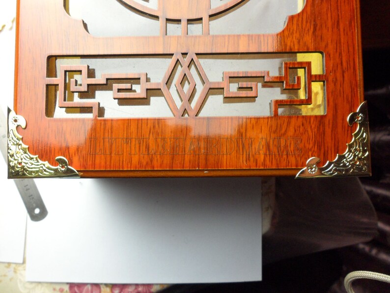 4PCS 39mmx39mmx5mm Golden Jewelry Box Corner Decoration Corner Etsy