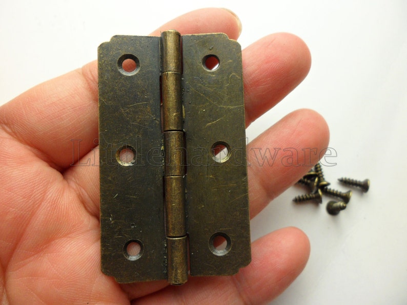 10 Pcs 55mmx33mm Chinese Classical Antique Brass Color Hinges Etsy
