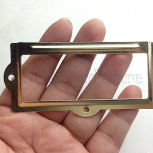 Porta-cartões rústico de cor dourada 90mm x 43mm/porta-etiquetas/molduras de etiquetas/porta-nome/porta-cartão de mesa/porta-cartão de visita/porta-cartão de casamento