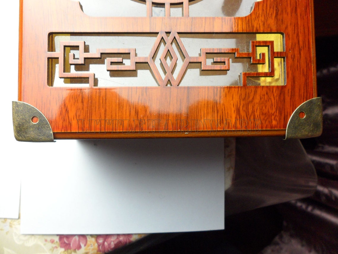 4PCS 25mmX25mmX25mm antique brass Jewelry Box Corner Etsy