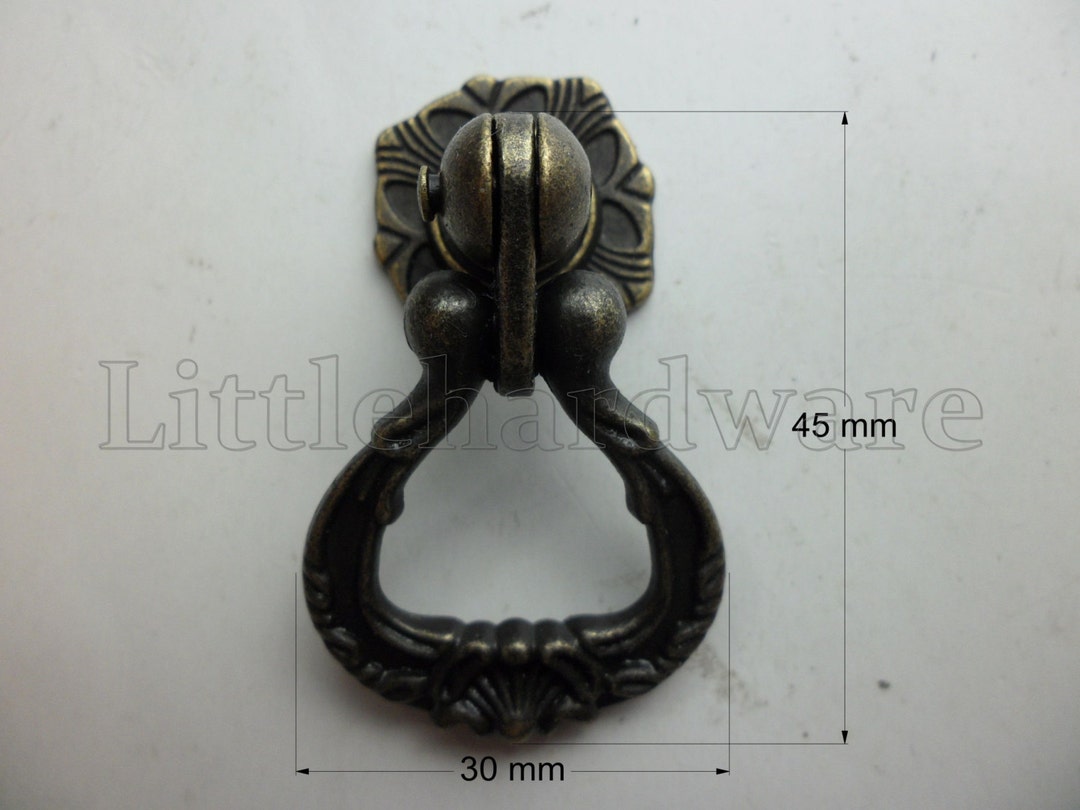 High Quality Antique Brass Drawer Pulls / Ring Pulls / Etsy