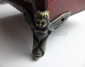 4pcs 30mmX27mm/51mm X47mm bronze color metal box feet/ box feet protection / decorative corner-BF0027
