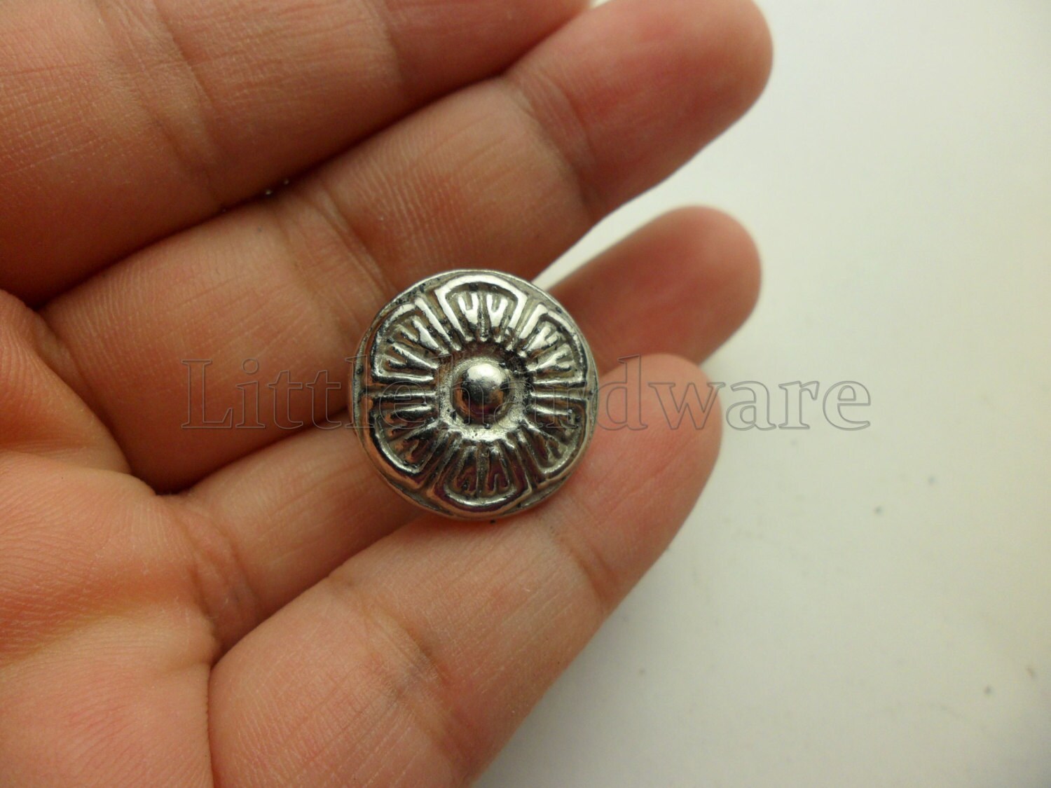 5Pcs Diameter 18mm antique silver Knobs vintage Etsy