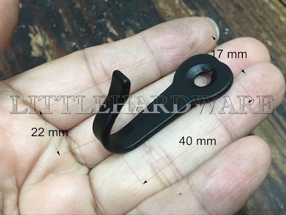 10 Pcs Black Small Iron Rustic love Hooks furniture Hooks metal