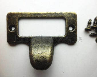 2 pcs card holder drawer pull/label holders/label frames/tags pulls/label frame (48mmX35mm)