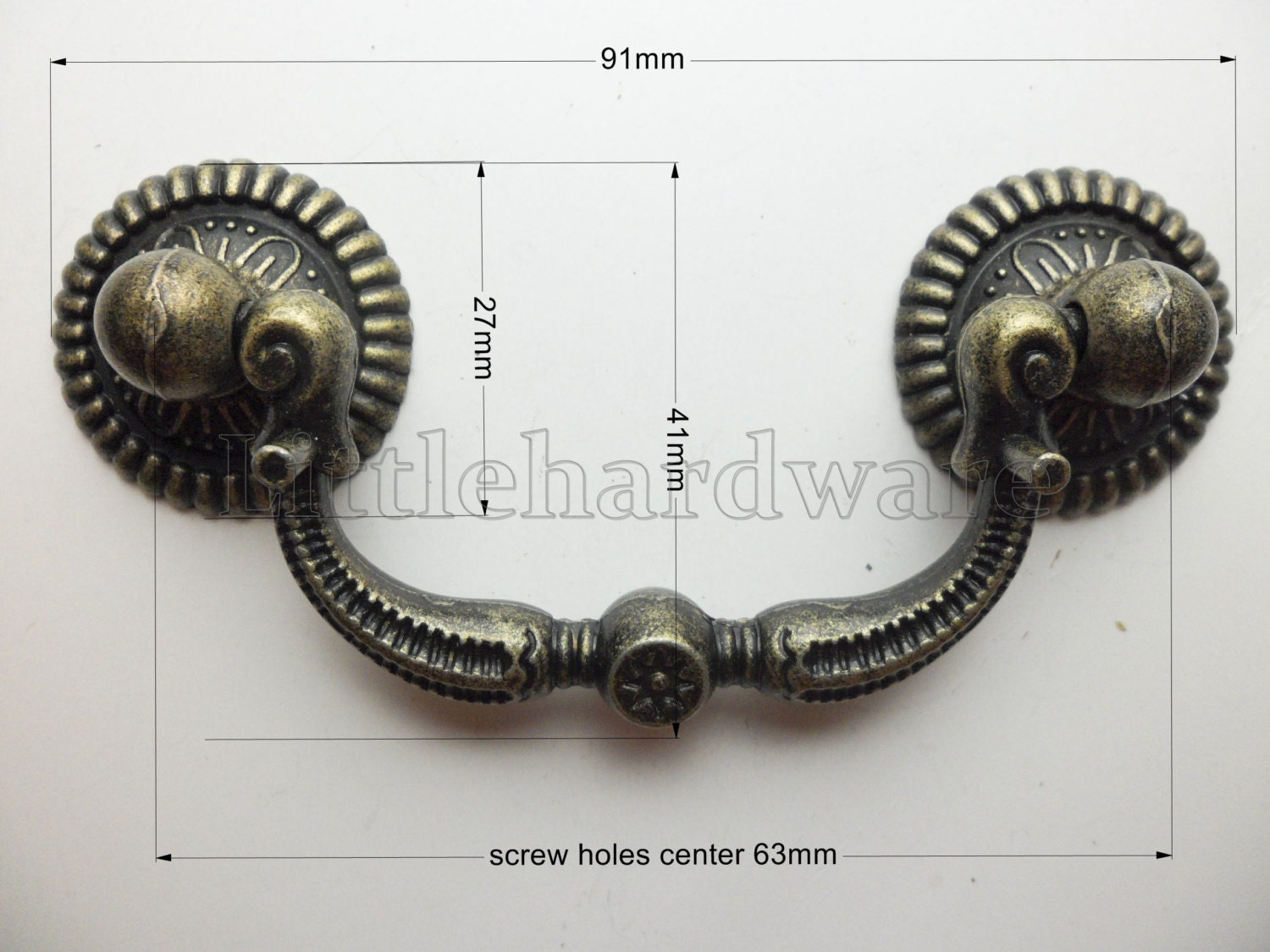 Chinese metal 91mm x41mm classic vintage dresser pull handles Etsy