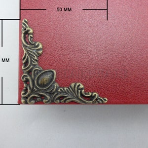 4PCS 50mm bronze color Decorative Corner Bracket for Chest Case Box #CB0003