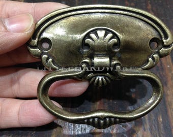 1 pc 77mmX44mm bronze color ring pulls, drawer pull handles