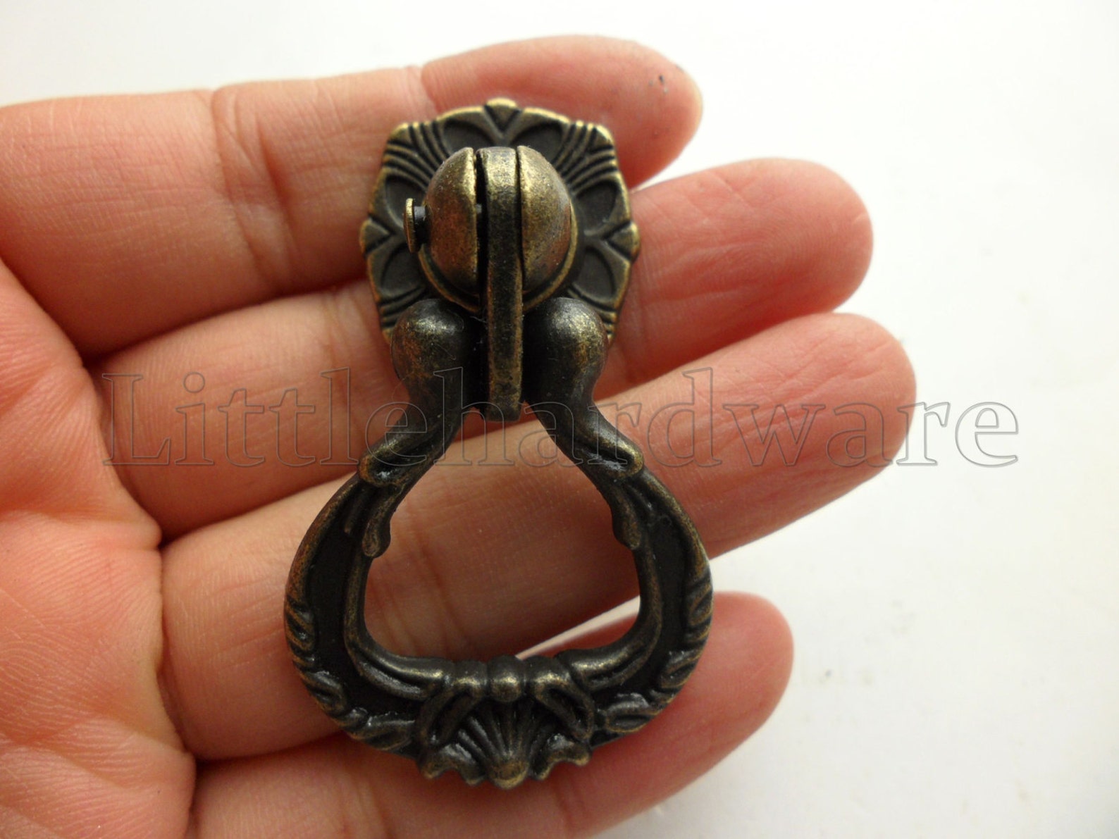 High Quality Antique Brass Drawer Pulls / Ring Pulls / Etsy