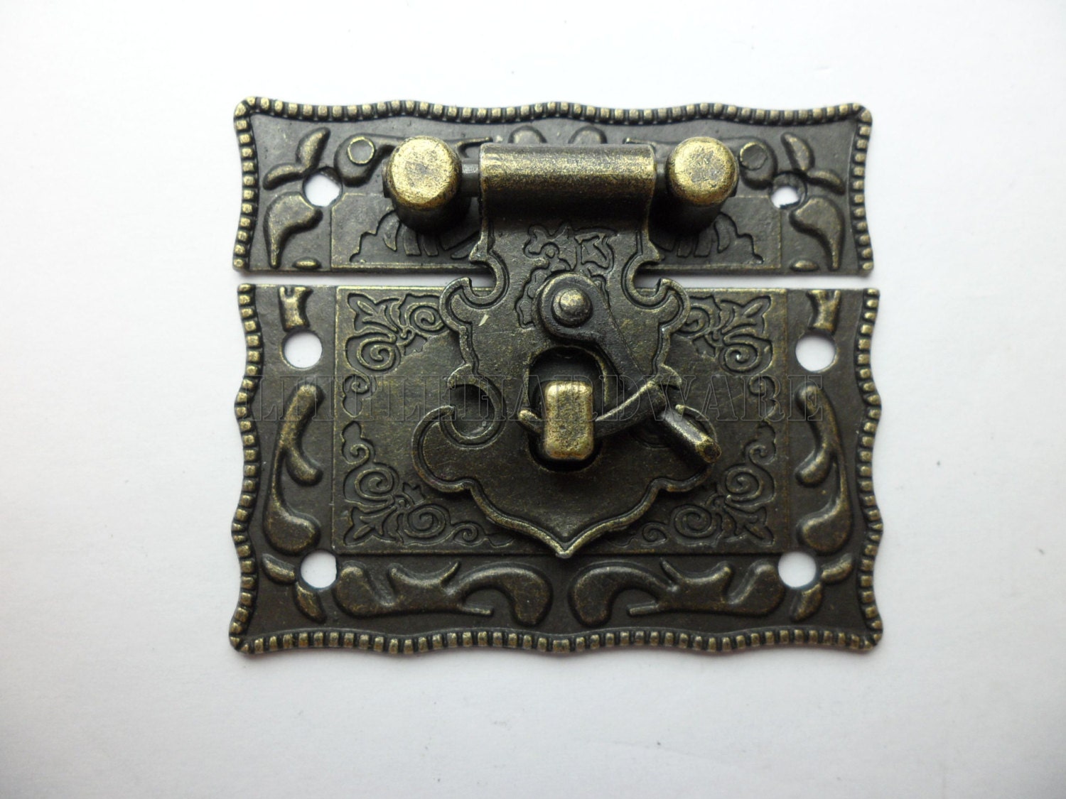51mmx43mm Antique Brass Jewelry Box Latch/hasp Catch/ Small Etsy
