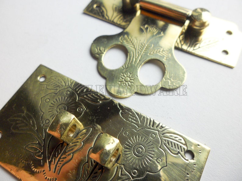 Brass Made 54mmx45mm Golden Small Box Hardware Jewelry Box Etsy