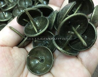 20 Pcs  23mm×23mm(0.9"×0.9") thick strong Upholstery Decorative Nails/tacks  [ Antique Z Finish ]