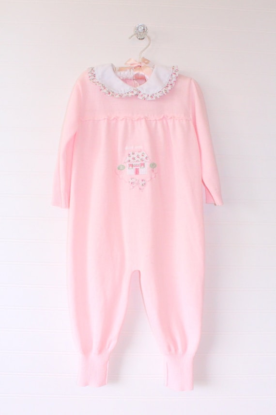 Vintage Baby Jumper / Vintage Baby Overalls / Retro I… Gem