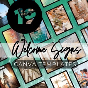 Editable Welcome Signs Templates for Real Estate, Rentals, and Events - Customizable, Stylish, and Unique Designs
