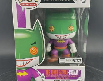 Funko Pop! Heroes Superheroes The Joker Batman-Batman 65 Lootcrate Exclusive