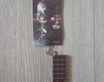 LootCrate Exclusive TERMINATOR Genisys Brain Chip Keychain Keyring New 2015