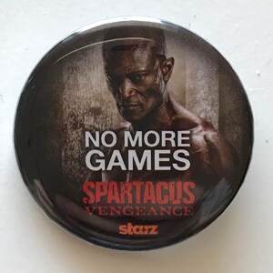 Spartacus Vengeance on Starz Button Pin Comic Con 2010