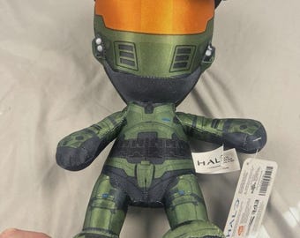 Halo Master Chief Plush Soft Toy 12” NWT Bandai Namco Toy Factory 343 Green Halo Master Chief Plush 2019 Microsoft Xbox