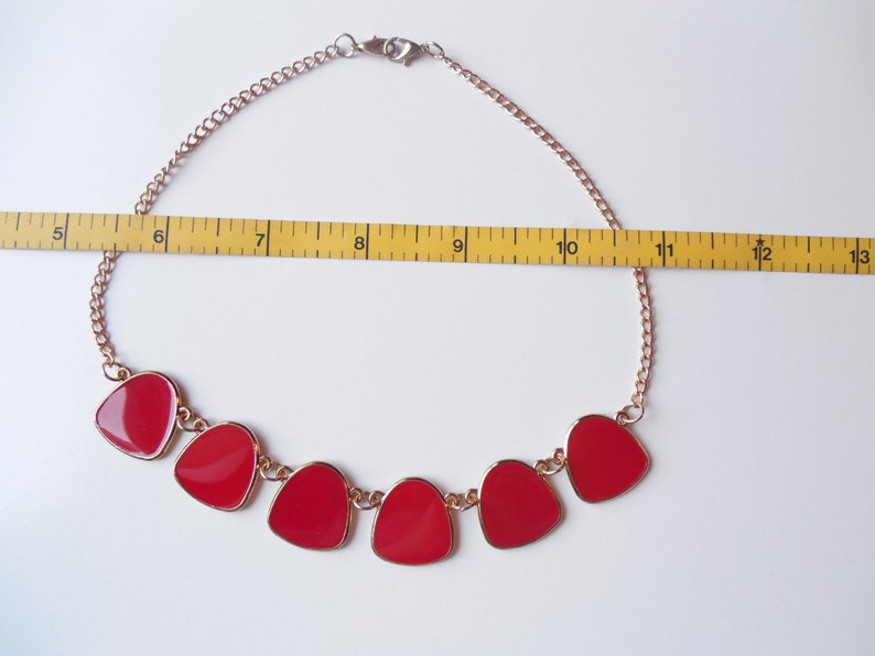 Red and Gold tone Choker
