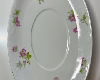 Theodore Haviland Limoges French China patent applied for small platter.