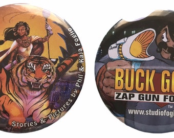 Studio Foglio Comic Buttons, Comic Con 2004 - Buck Godot
