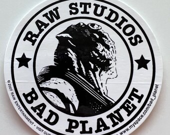 Bad Planet Sticker by Raw Studios. 2007 Comic Con