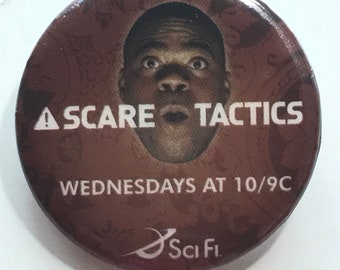 Sci-Fi Channel SCARE TACTICS Promo Pinback Button Tracy Morgan Prank Show