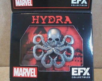 HYDRA Pin Captain America 1st Avenger Skull Octopus EFX Replica Marvel Lootcrate 2015