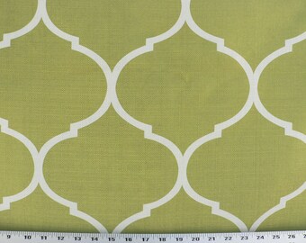 Drapery Fabric, Upholstery Fabric, Slipcover Fabric, Duvet Cover Fabric, Kiwi Green Fabric, Green/Ivory Fabric, Designer Home Decor Fabric