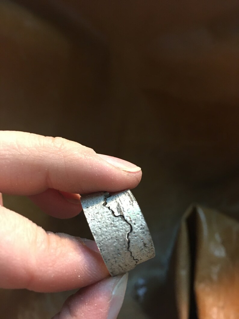 Raw Ring Unique Wedding Band Silver Wedding Band Blue Topaz Rough Ring, Textures Sterling Silver Wedding Ring