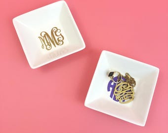 Monogram Ring Dish