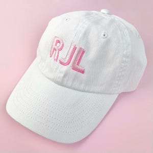 Block Shadow Monogram Personalized Baseball Hat