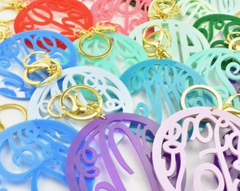 Monogram Acrylic Keychain