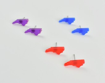 State Stud Acrylic Earrings