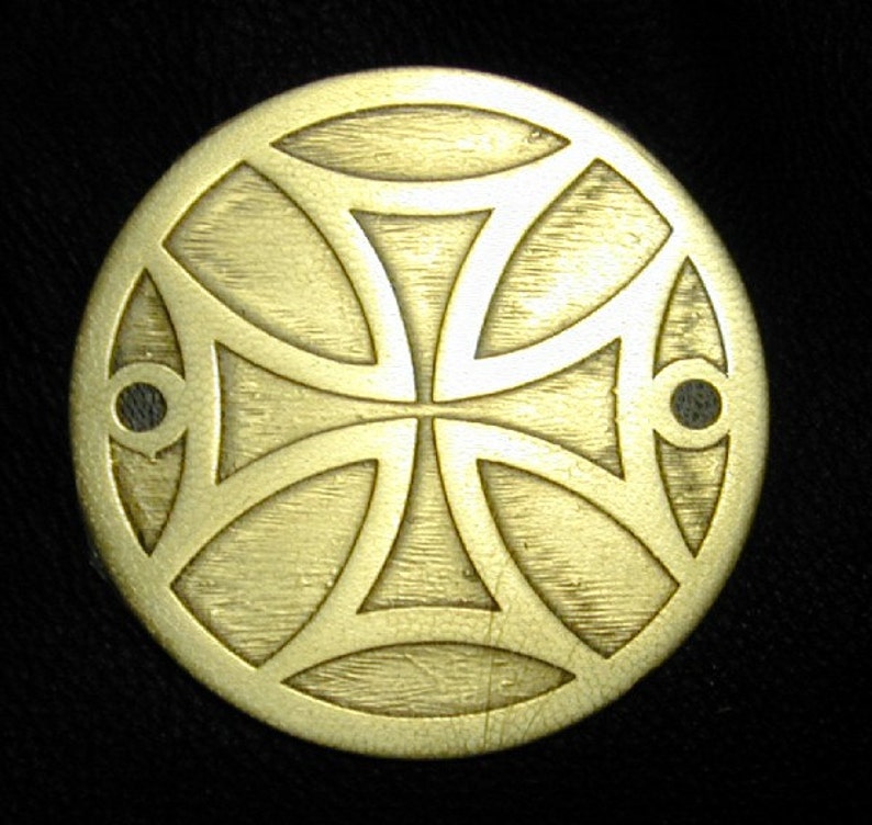 Brass Iron Cross harley Point Covermedallion Etsy